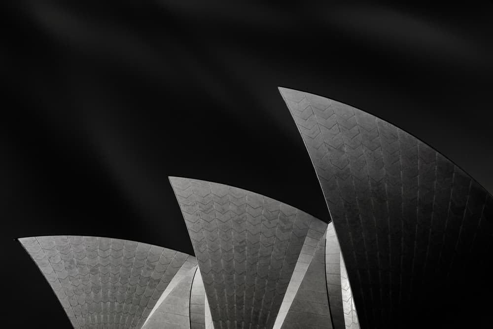 Iconic Opera House Curves by Mathilde Guillemot — canvas wall art
