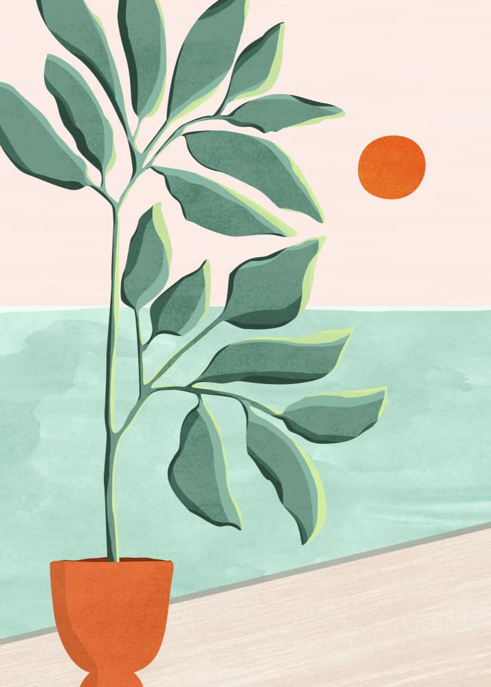 Sunset At the Beach House No1 by Kristian Gallagher — canvas wall art