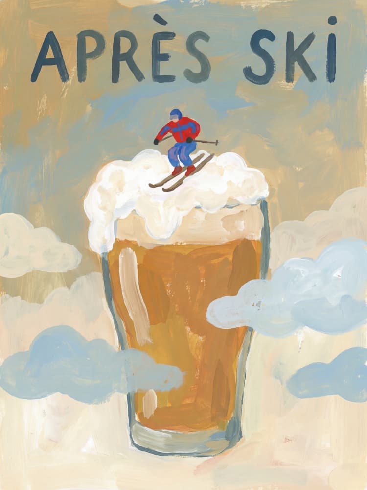 Après Ski Beer by Andreas Magnusson — canvas wall art