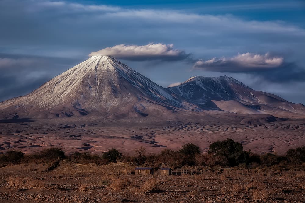 Snow Capped Desert Mountain by Adhemar Duro — canvas wall art