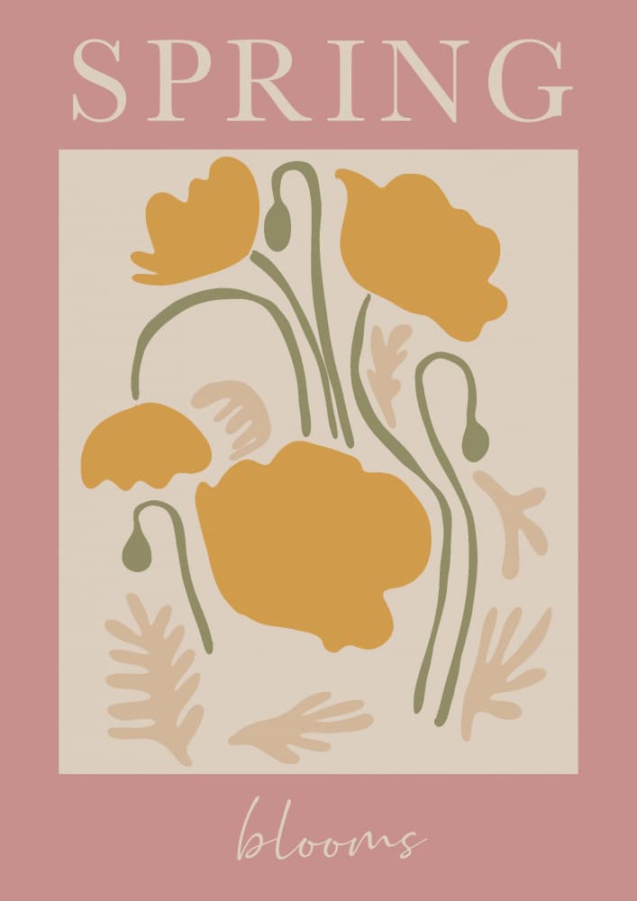 Abstract Floral Spring by Talitha McQueen — canvas wall art