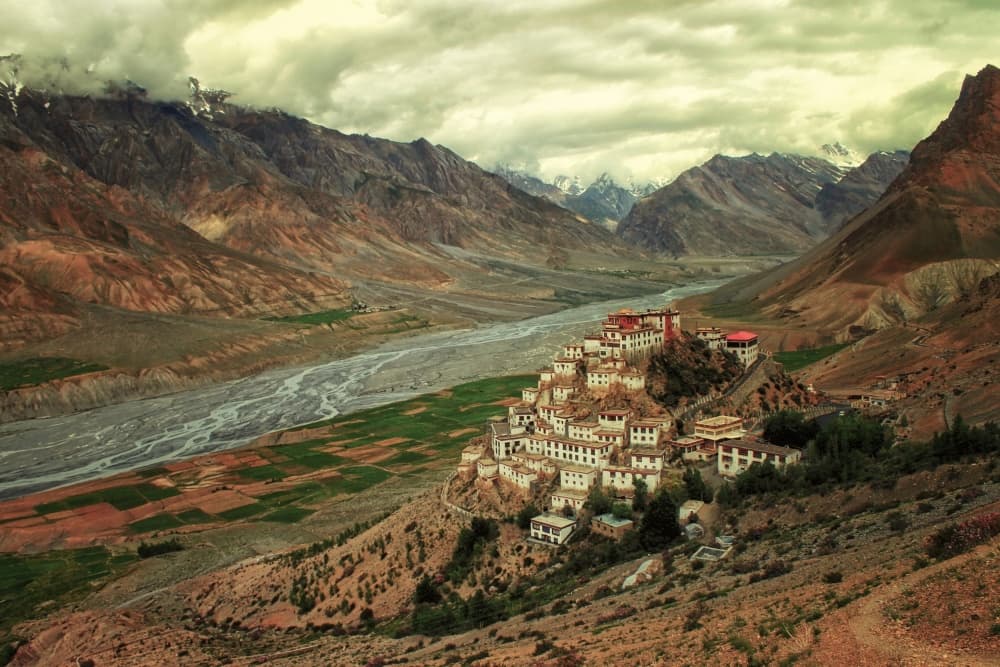 Himalayan Mountain Monastery by M. Mehdi Fazelbeygi — canvas wall art