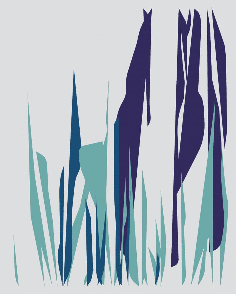 Abstract Savanna Giraffe by Rafa Mateo — canvas wall art