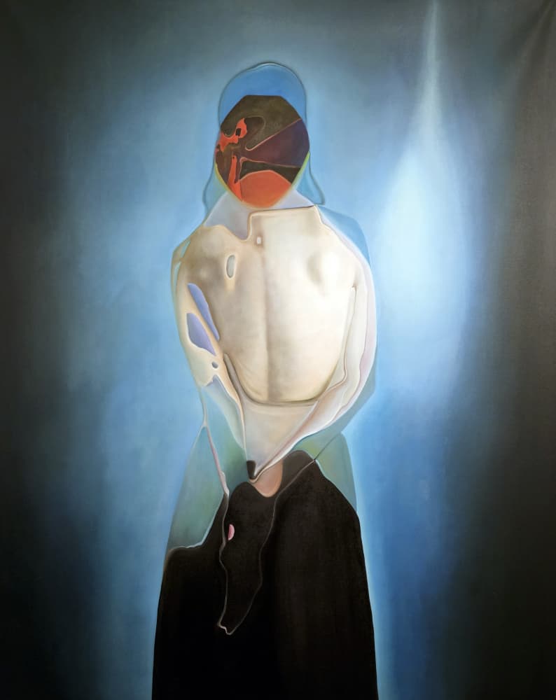 Mysterious Blue Contemplation by Stefano Mazzolini — canvas wall art