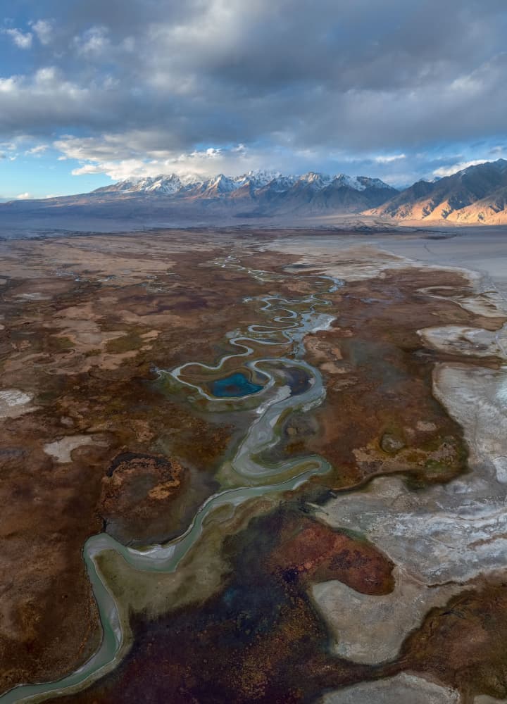 Winding River Mountain Valley by YANGYING — canvas wall art