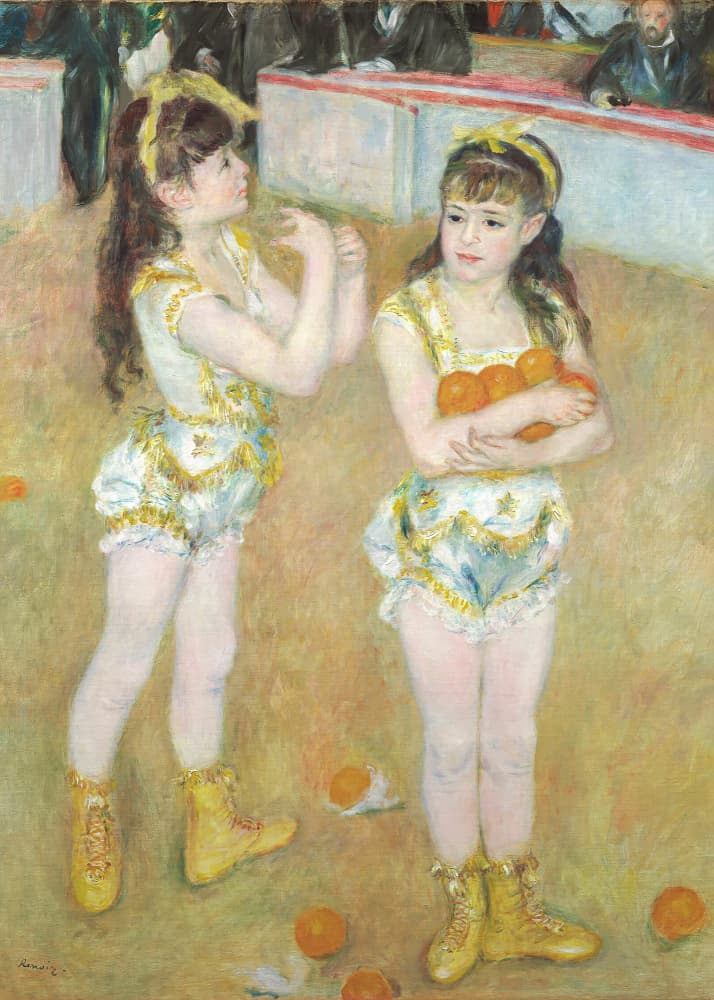 Acrobats At the Cirque Fernando by Pierre Auguste Renoir — canvas wall art