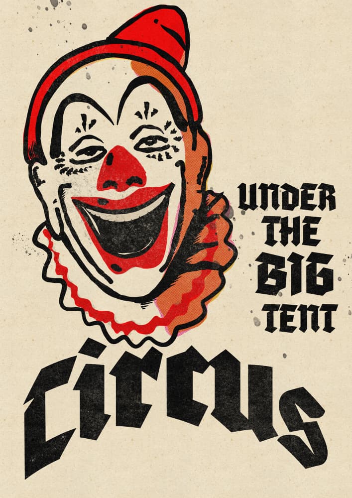 Laughing Circus Clown