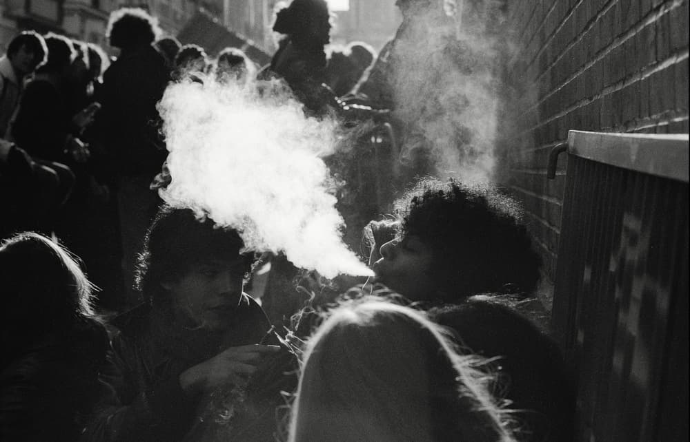 Urban Smoke Gathering by Vlad Eftenie — canvas wall art