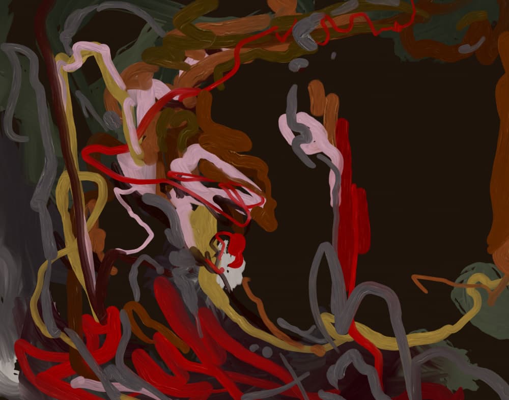 Vivid Abstract Strokes by Josie George — canvas wall art