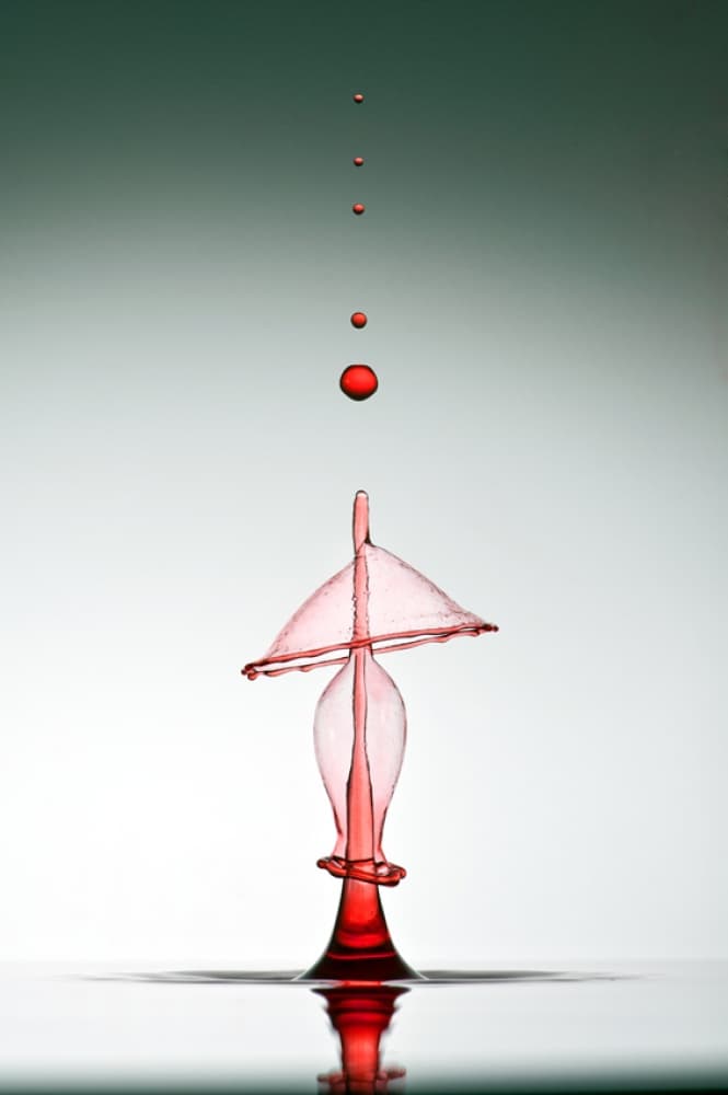 Red Drop Sculpture by Veli Aydogdu — canvas wall art