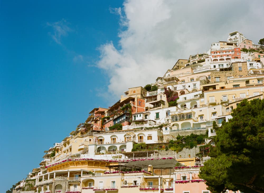 Vibrant Positano Hillside by Bethany Young — canvas wall art