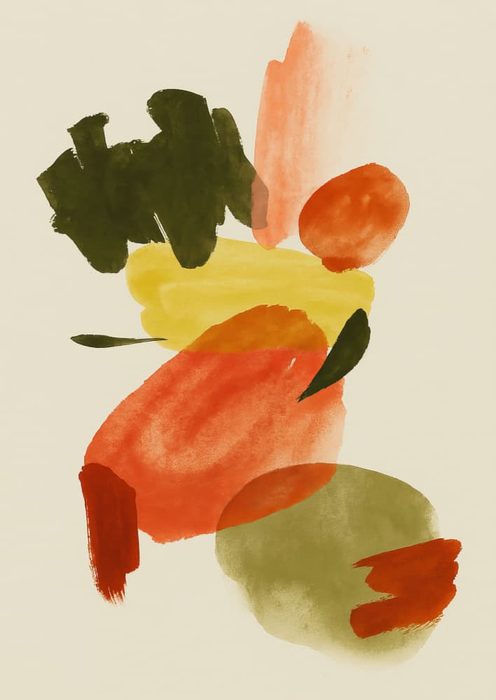 Warm Organic Abstract by Frida Floral Studio — canvas wall art