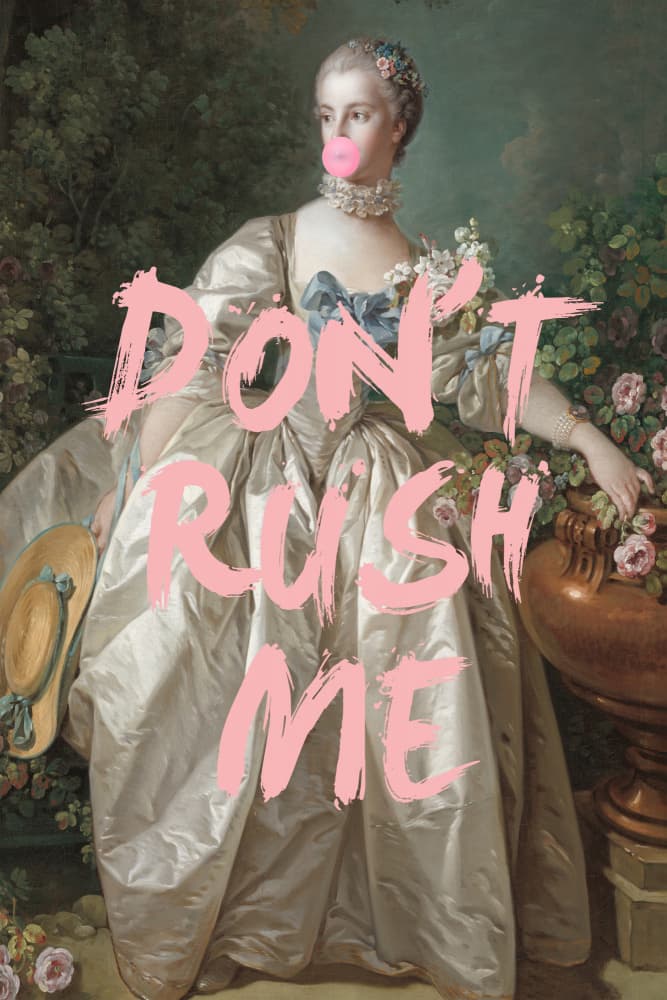 Don't Rush Me Portrait by Talitha McQueen — canvas wall art