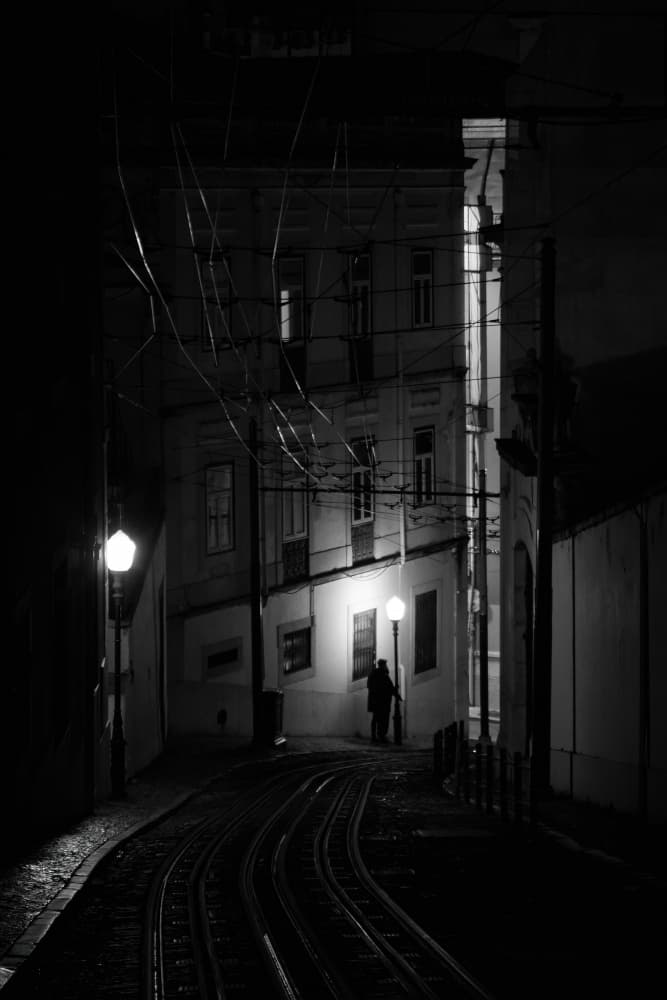 Lonely Tram Tracks by alberti Patrick — canvas wall art