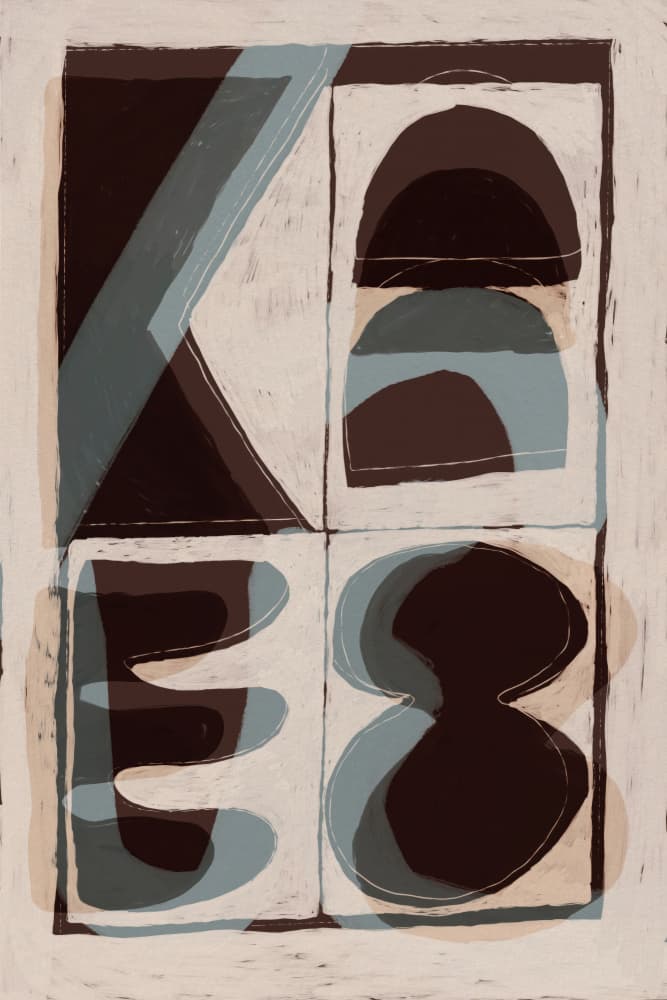 Shapedialogue by Treechild — canvas wall art