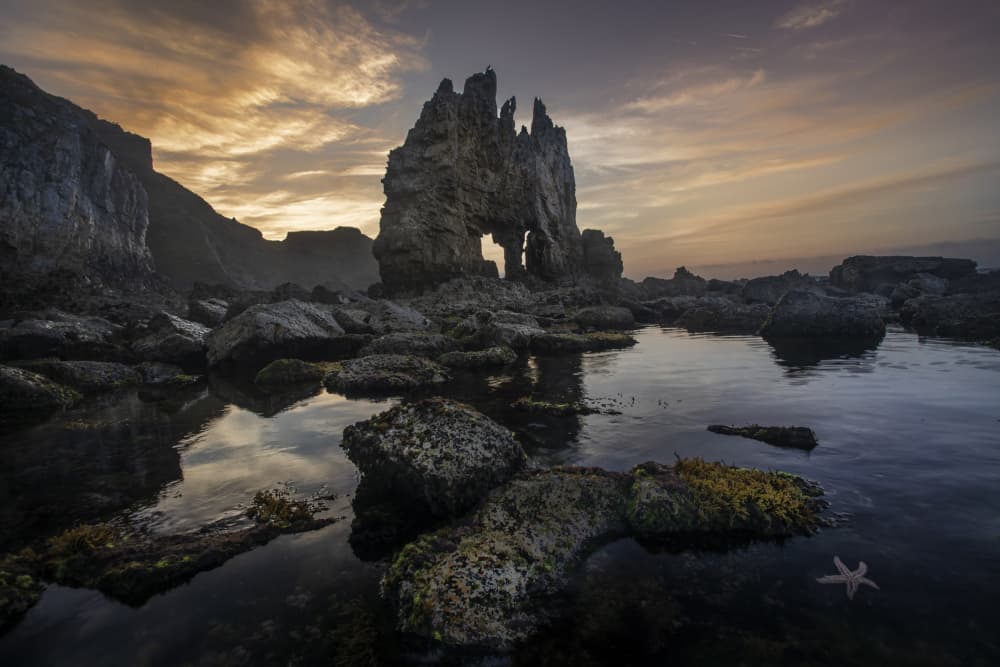 Dramatic Coastal Arch by Clas Gustafson PRO — canvas wall art