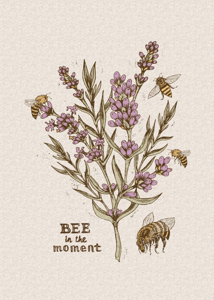 Bee in the Moment by Olena Kovalova — canvas wall art