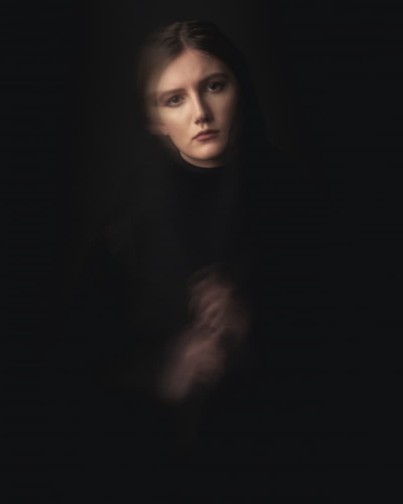 Pensive Young Woman by Hooman Sedaghi — canvas wall art