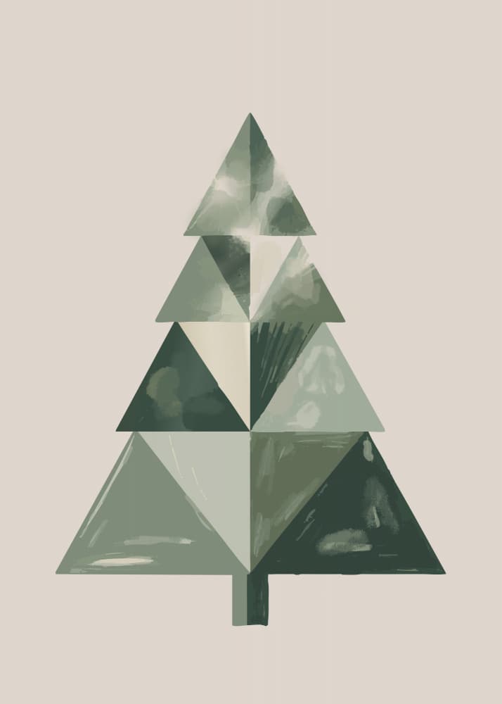 Modern Christmas Tree by Andreas Magnusson — canvas wall art