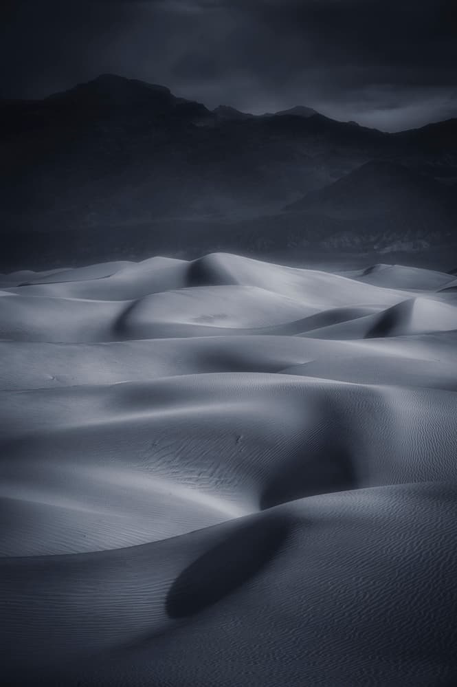 Dark Desert Dunes by Michael Zheng — canvas wall art