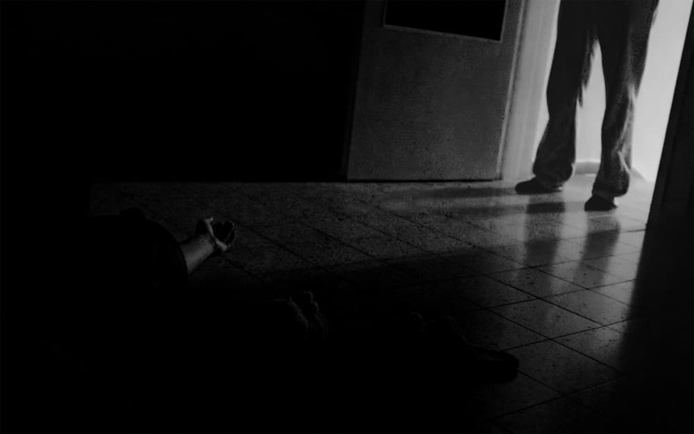 Crime Scene Noir by Assaf Gavra — canvas wall art