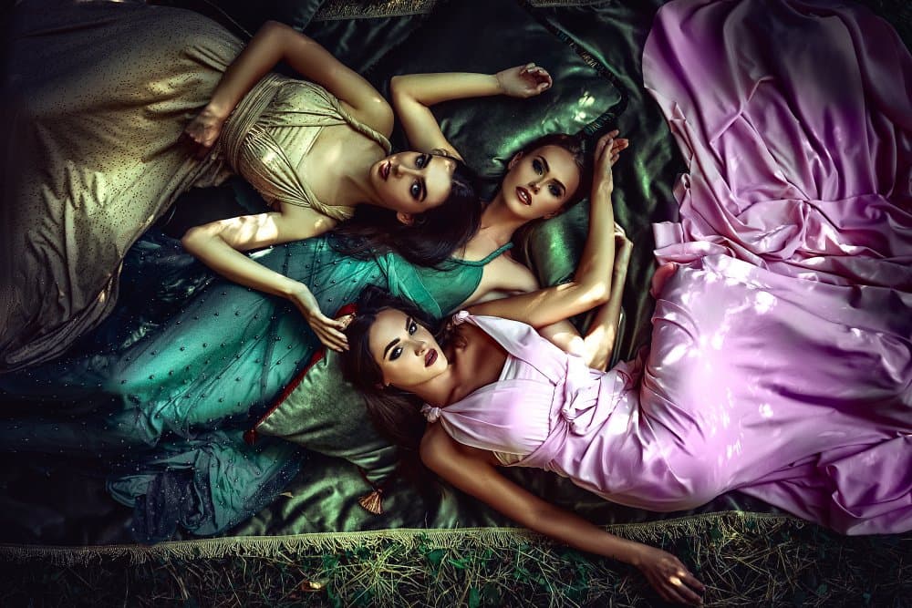 Three Elegant Women by Ruslan Bolgov — canvas wall art