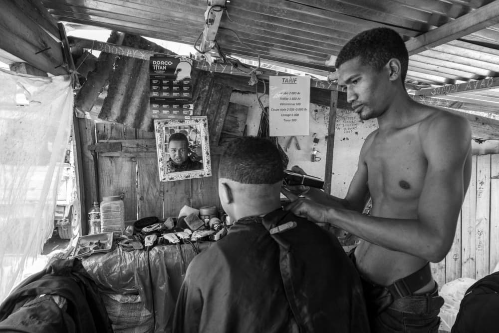 Rustic Barber Shop by Ilana Lam — canvas wall art