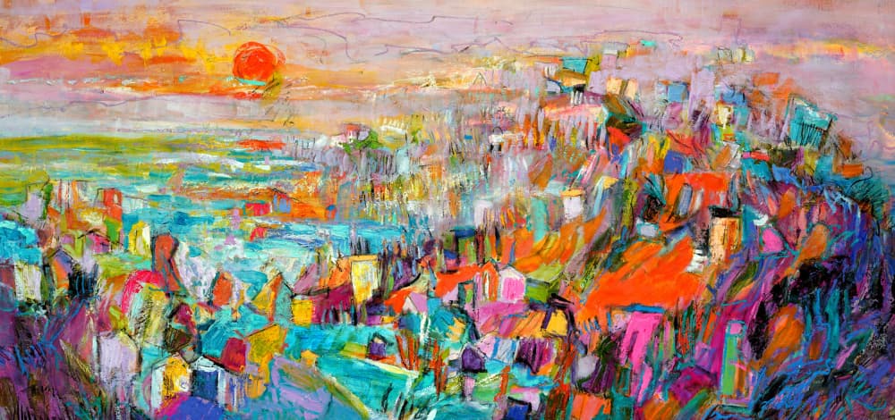 Island in the Setting Sun by Dorothy Fagan — canvas wall art
