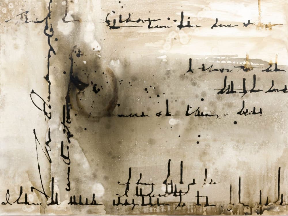 Abstract Ink Script by Deb Chaney — canvas wall art