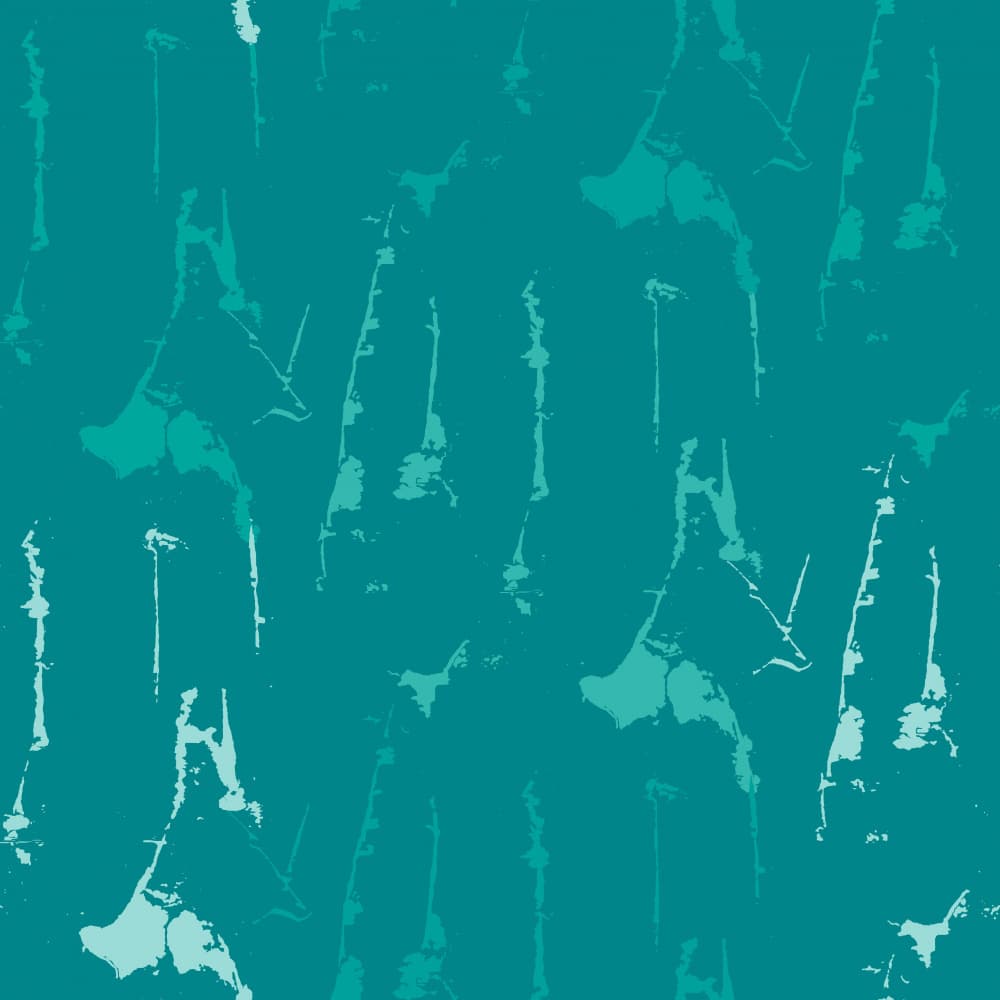 Deep Teal Abstract Pattern by Marika Barsrsind — canvas wall art