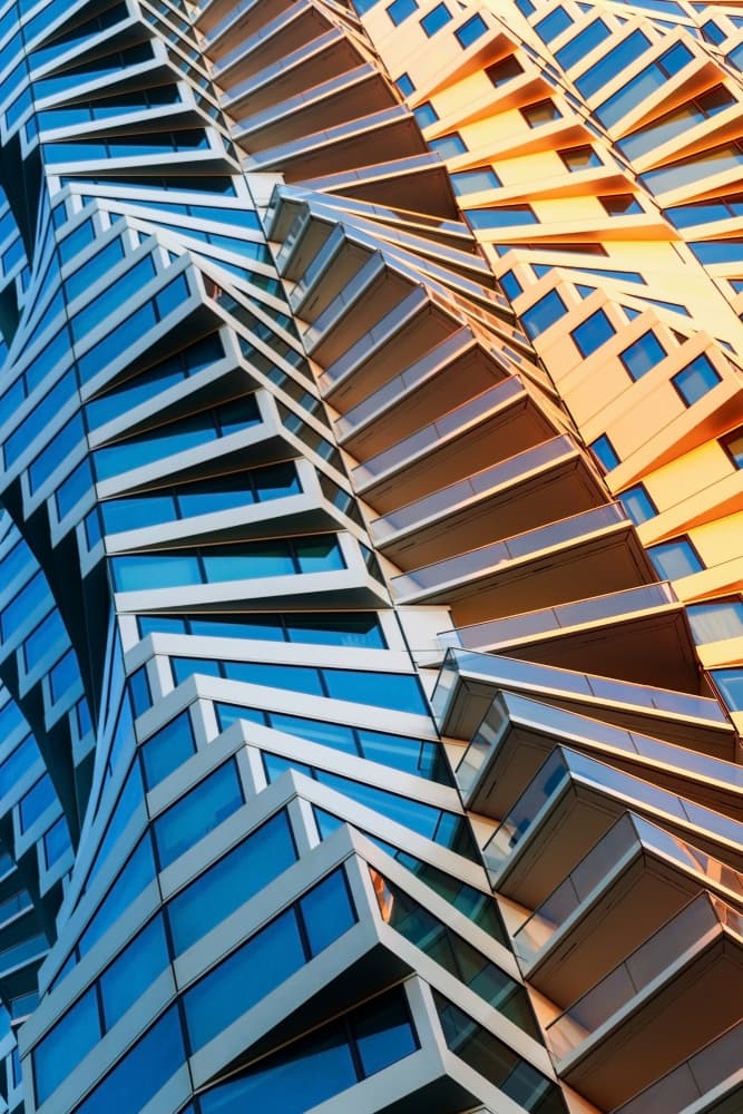 Dynamic Twisting Architecture by Robin Wechsler — canvas wall art