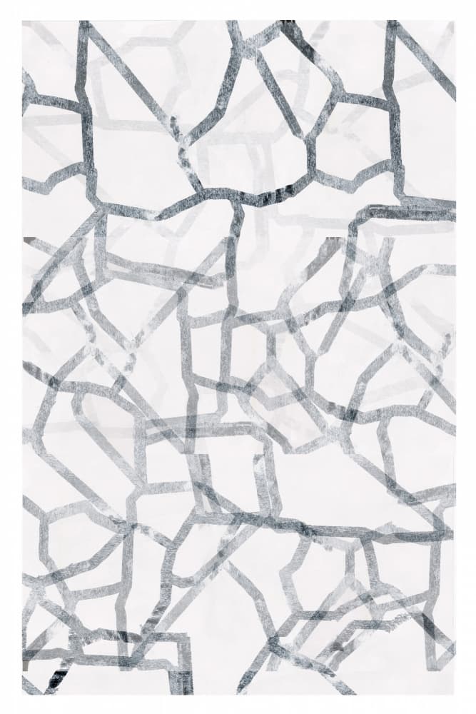 Abstract Gray Network by cartissi — canvas wall art
