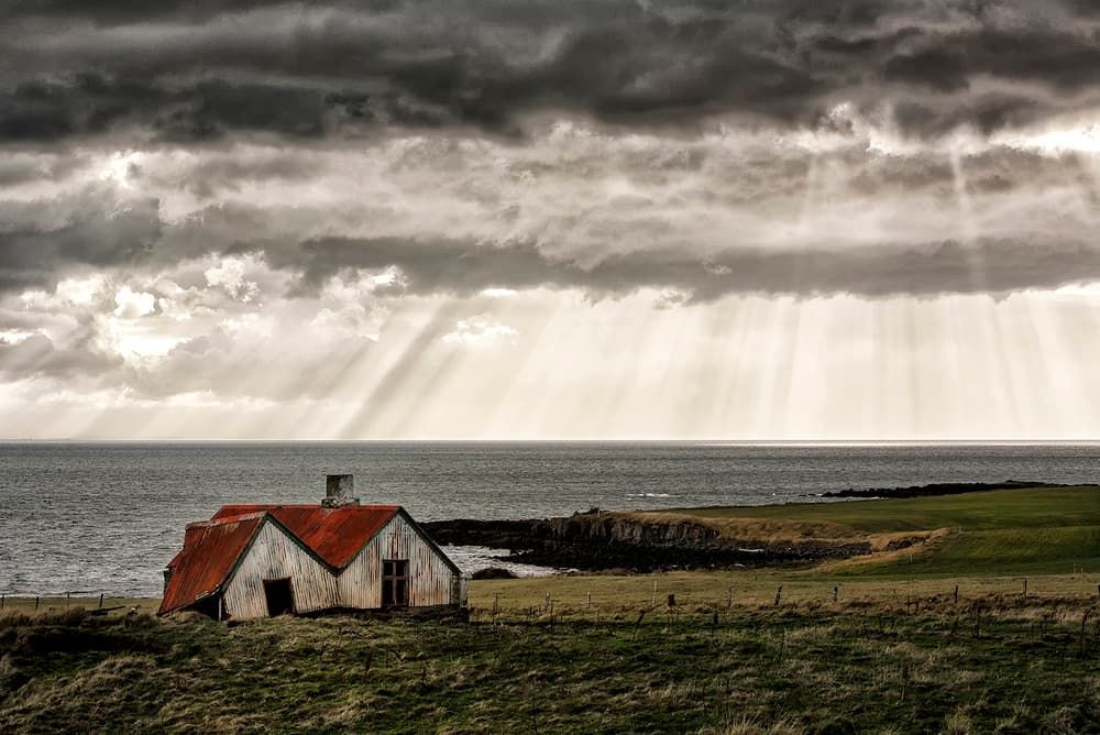 Dramatic Coastal Light by Þorsteinn H. Ingibergsson — canvas wall art