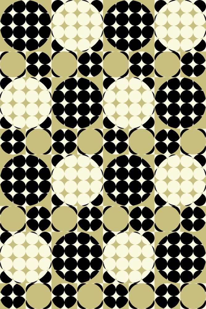 Optical Dot Circles by Petr Strnad — canvas wall art