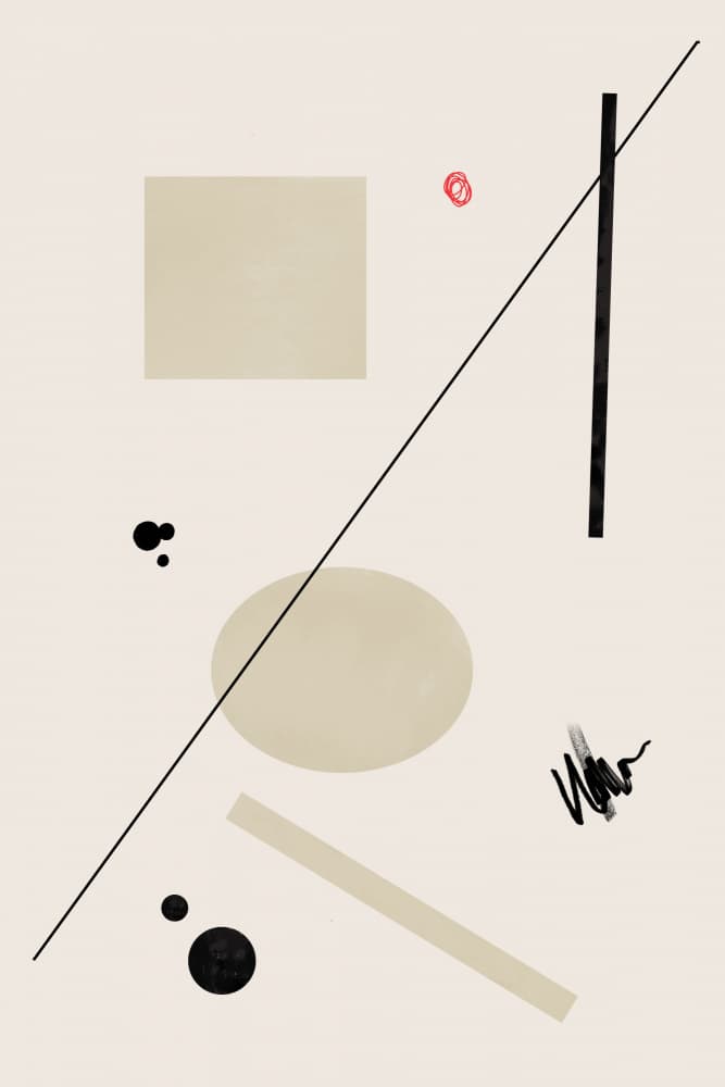 Minimalist Shape Composition by Oju Design — canvas wall art