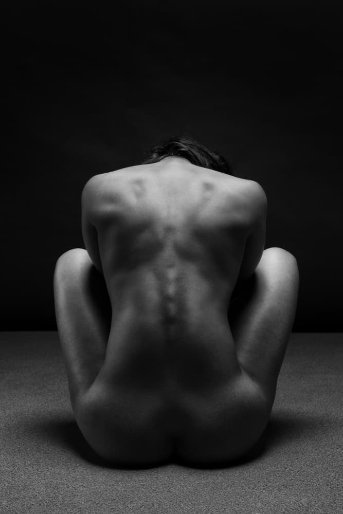 Contemplative Female Form by Anton Belovodchenko — canvas wall art