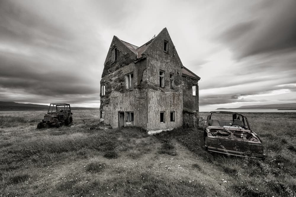Haunting Abandoned House by Þorsteinn H. Ingibergsson — canvas wall art
