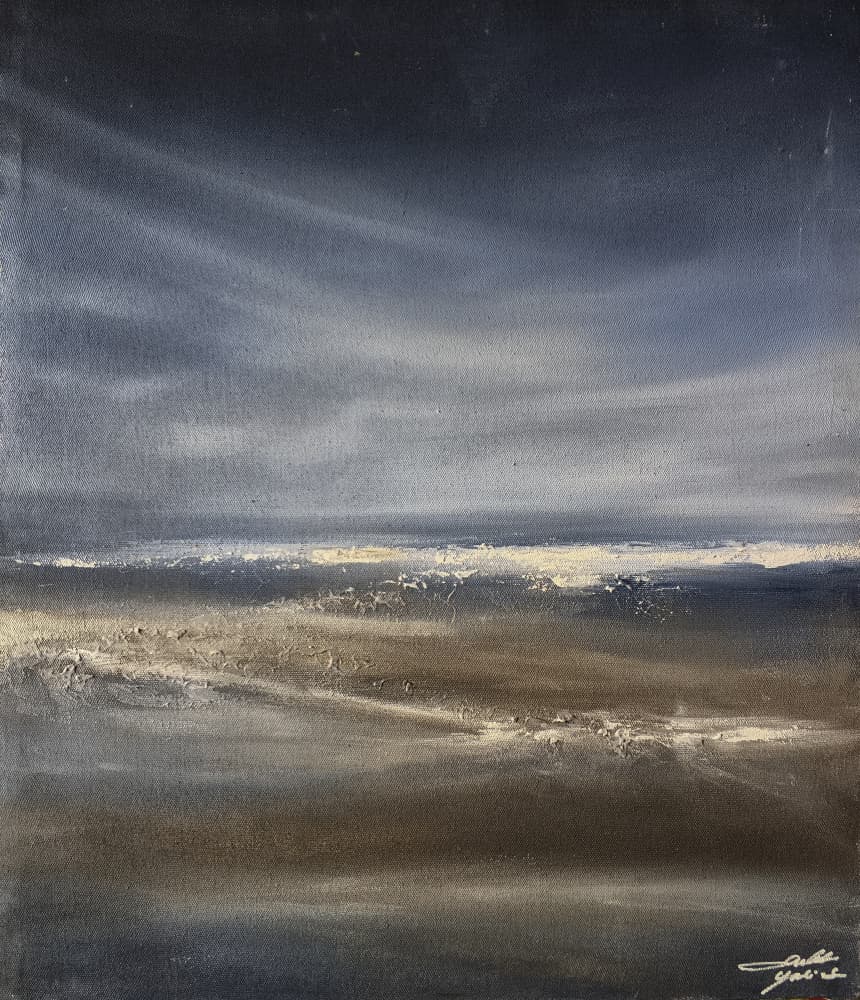 Serene Ocean Horizon by Yuli Saputra — canvas wall art