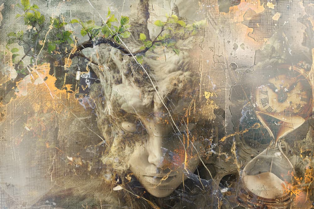 Mystic Goddess of Time by Rafal Kulik — canvas wall art
