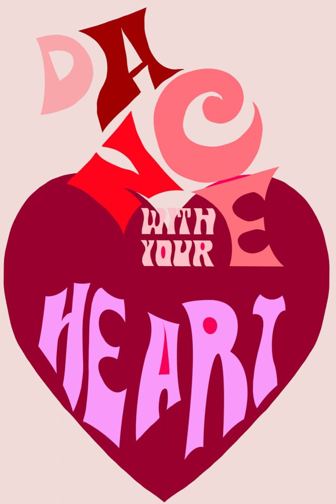 Dance With Your Heart by casa cartissi — canvas wall art
