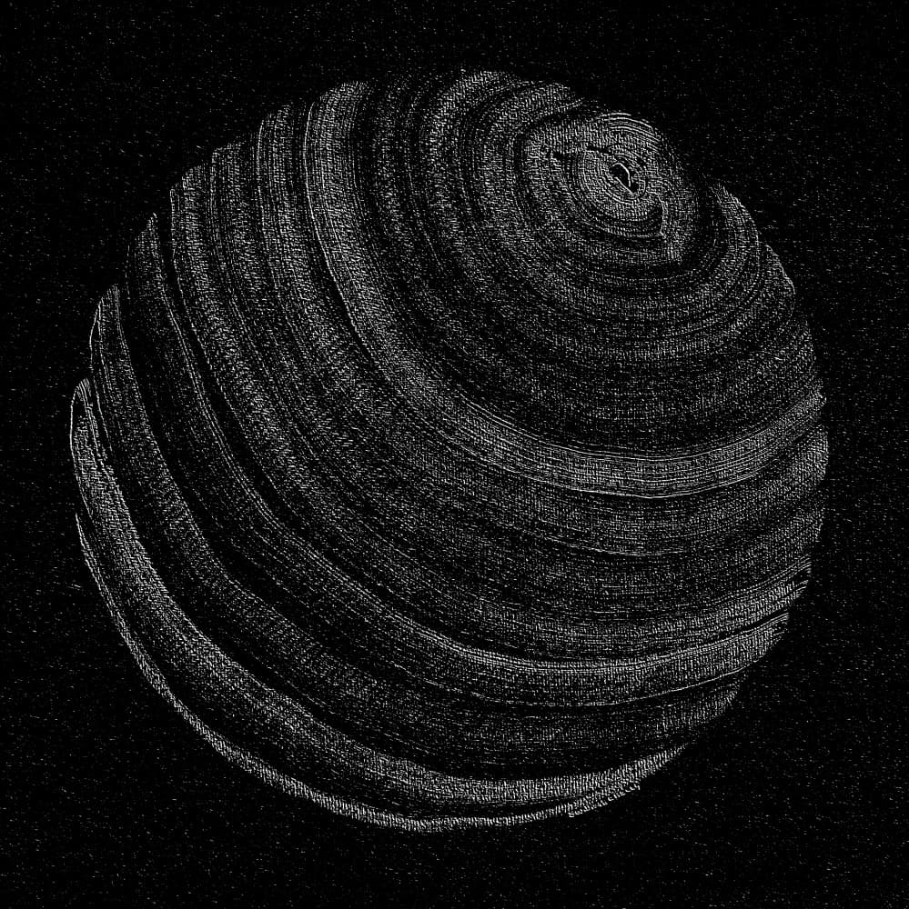 Textured Organic Sphere by Santhosh ch — canvas wall art