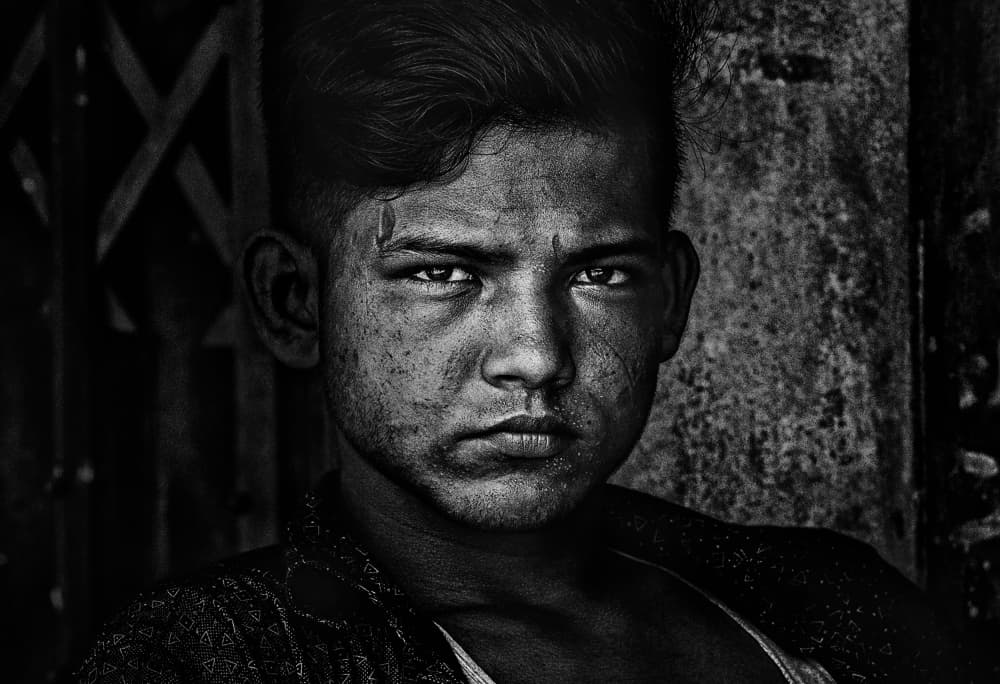 Intense Young Boy by Joxe Inazio Kuesta Garmendia — canvas wall art