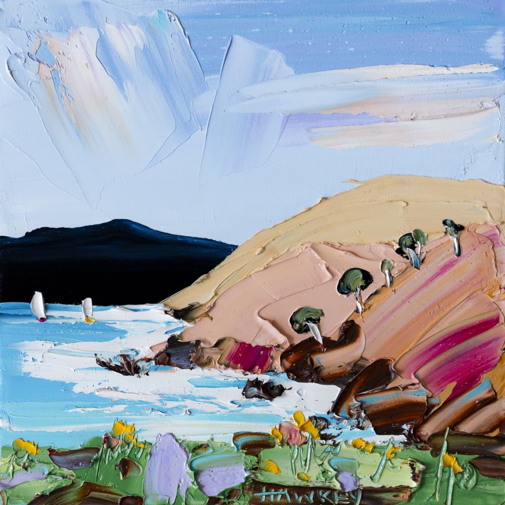 Vibrant Ocean Coast by Angela Hawkey — canvas wall art