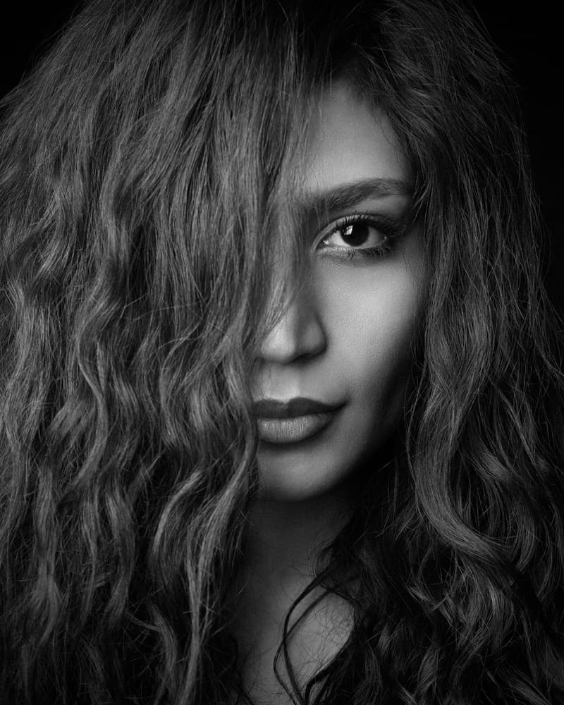 Captivating Curly Gaze by Mehdi Mokhtari — canvas wall art