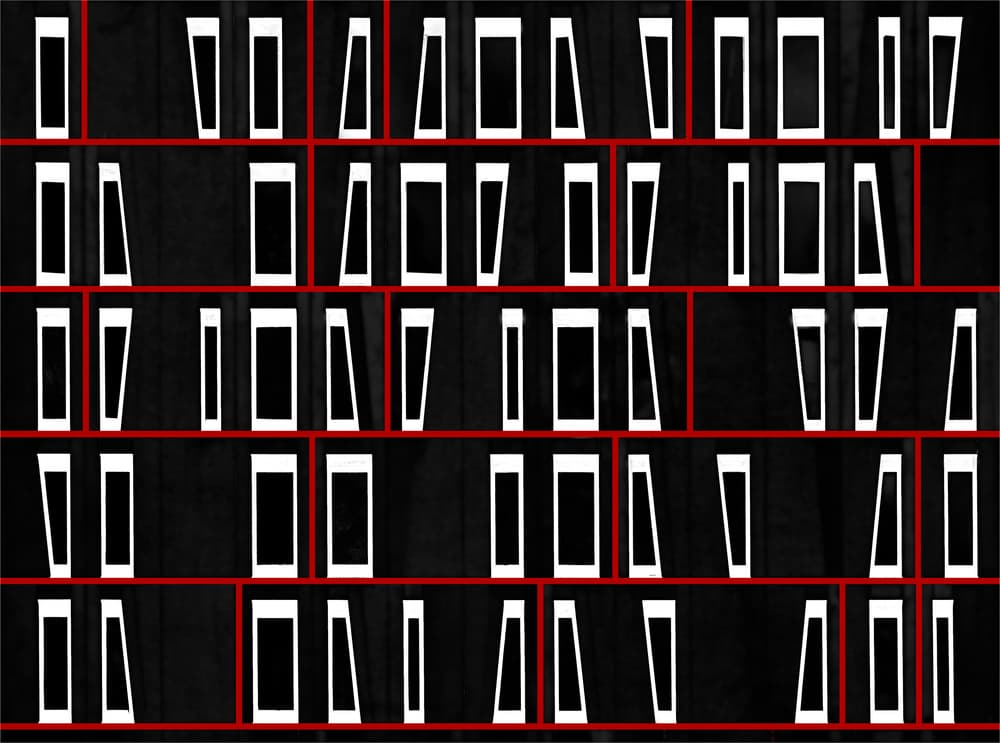 Abstract Geometric Grid by Harry Verschelden — canvas wall art