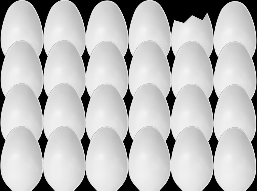 Fresh Cracked Eggs by Jacqueline Hammer — canvas wall art