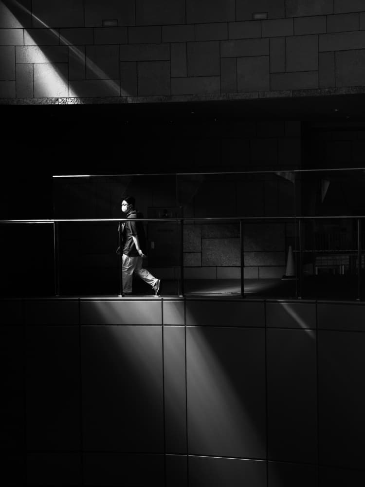 Walking Through Light by Satoshi Hata — canvas wall art