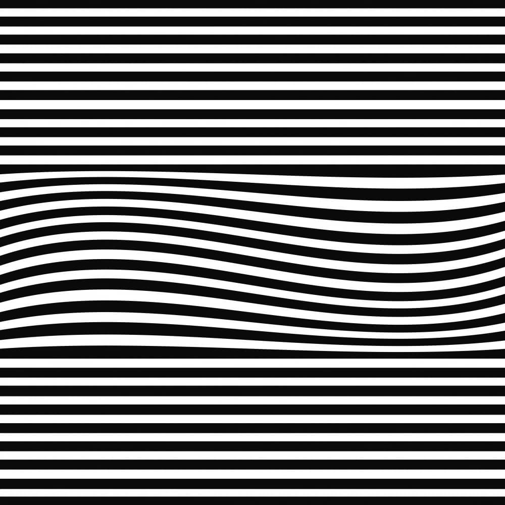 Wavy Optical Stripes by Carlos Perez Del Moro — canvas wall art