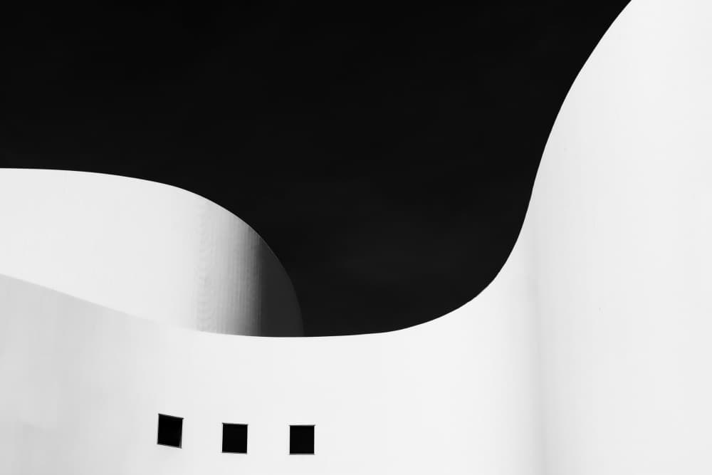 Abstract Monochrome Forms by Markus Auerbach — canvas wall art