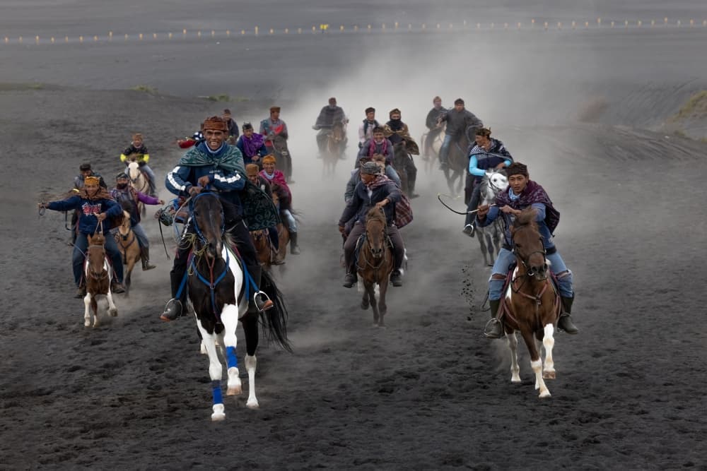 Dusty Horse Race by Lisdiyanto Suhardjo — canvas wall art